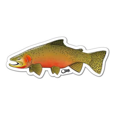Cling Westslope Cutthroat Trout Sticker