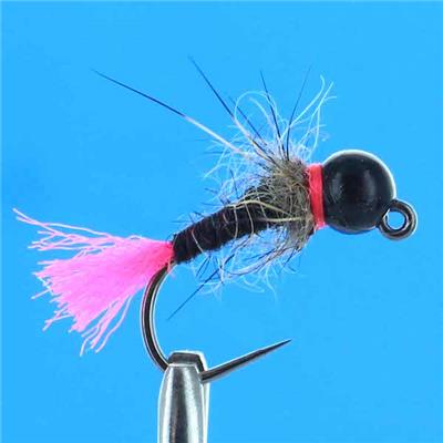 Jig Pink Black Barbless