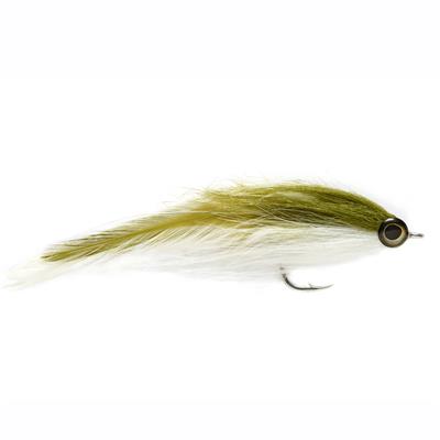 Two Tone Brushy Olive & White