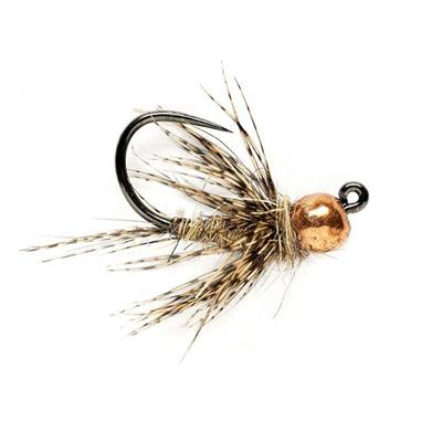 KJ March Brown Jig Barbless