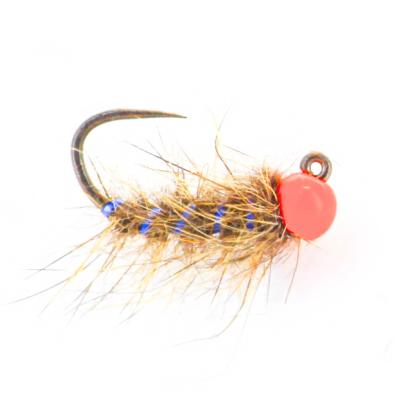 Jig Hares Ear Orange Blue Rib