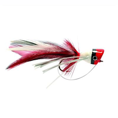 Bass Popper Red & White