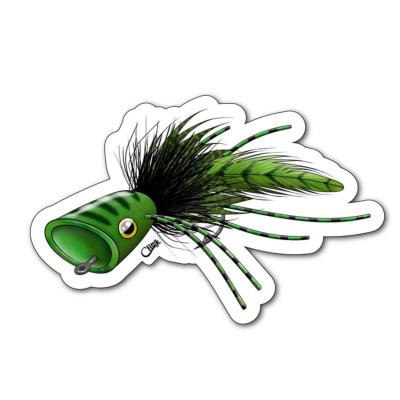 Cling Bass Popper Sticker