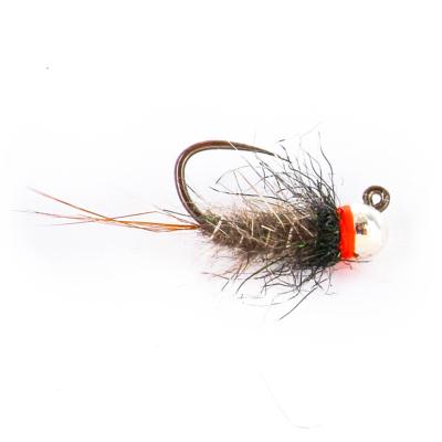 Jig Grey Black Silver Barbless