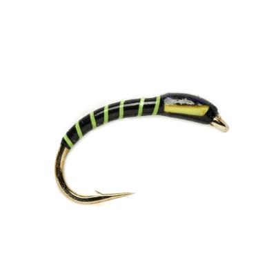 Fluorescent Green Ribbed Black Buzzer