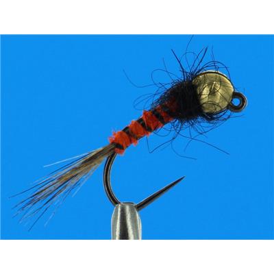 Jig Orange Black Barbless